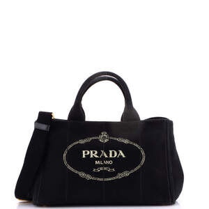 Prada Canapa Convertible Tote Canvas #230045P91B